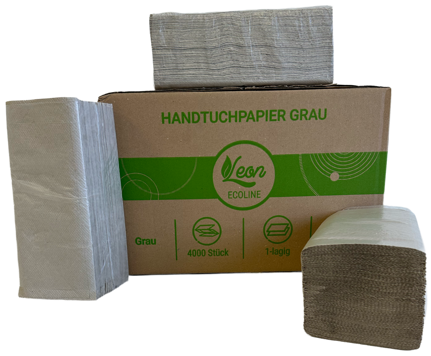 Leon Ecoline – Umweltfreundliches graues Handtuchpapier