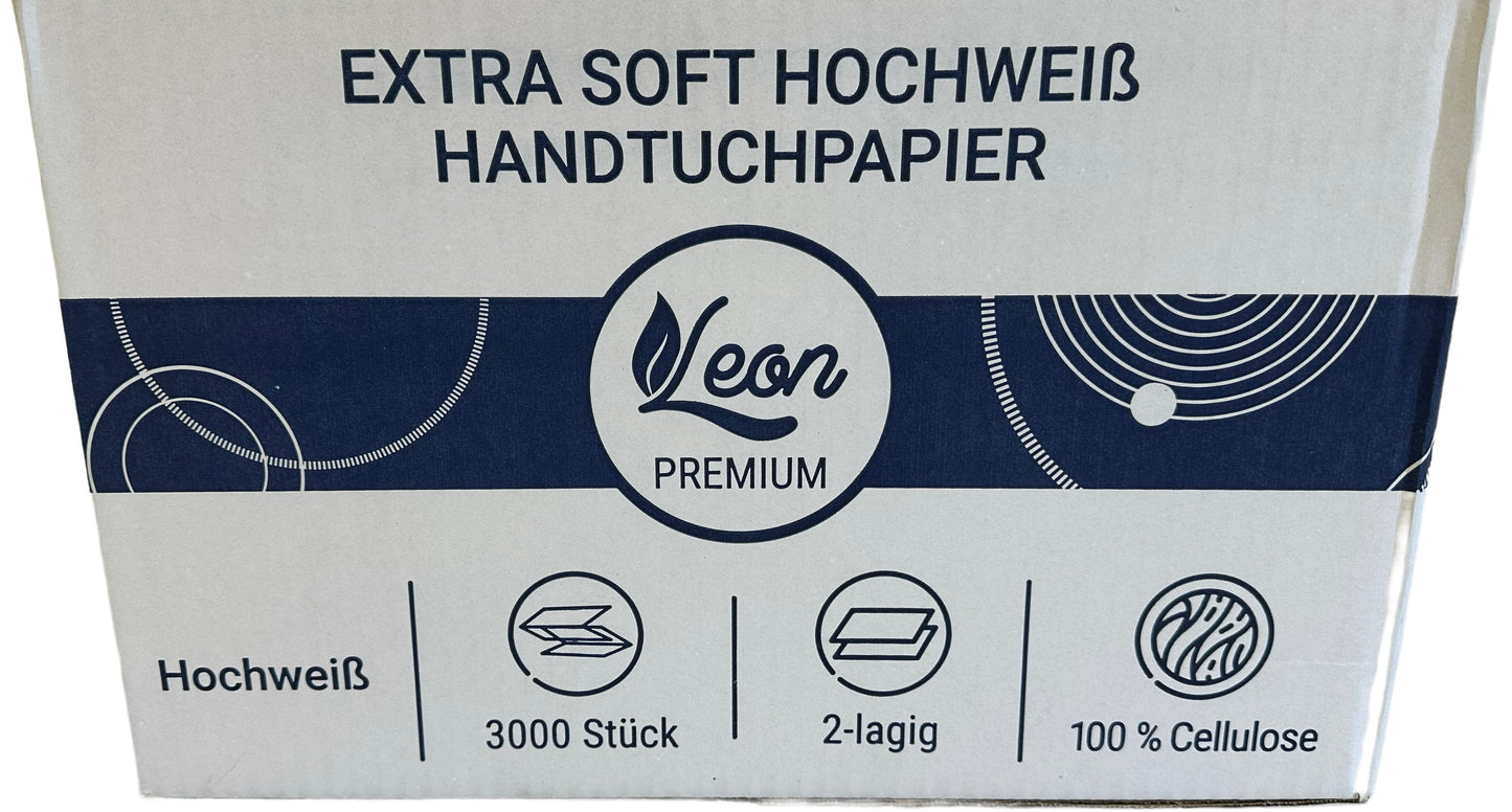 Leon Premium – Handtuchpapier Extra Soft Hochweiß